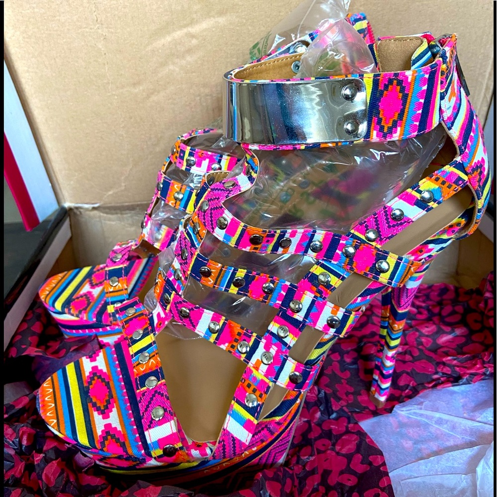 Multi Color Stiletto Heels